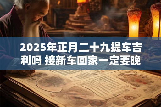 2025年正月二十九提车吉利吗 接新车回家一定要晚上吗