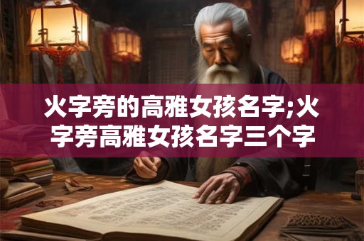 火字旁的高雅女孩名字;火字旁高雅女孩名字三个字