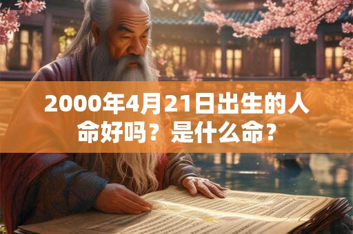 2000年4月21日出生的人命好吗？是什么命？