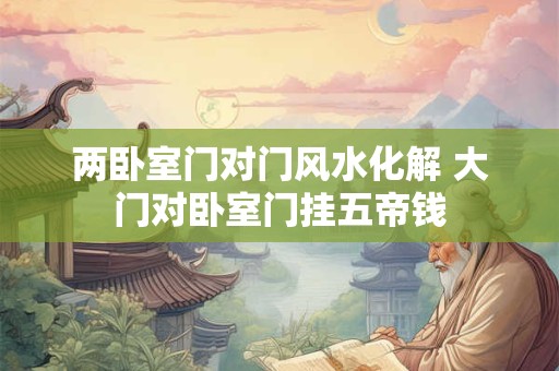 两卧室门对门风水化解 大门对卧室门挂五帝钱