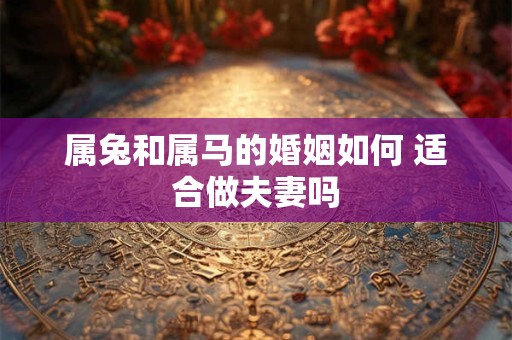 属兔和属马的婚姻如何 适合做夫妻吗 属兔和属马的婚姻如何 适合做夫妻吗