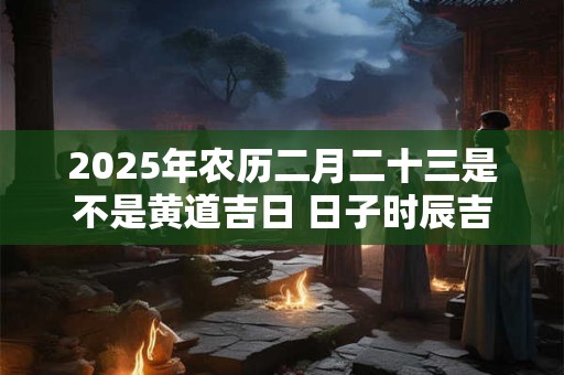 2025年农历二月二十三是不是黄道吉日 日子时辰吉凶