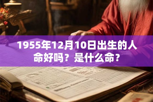 1955年12月10日出生的人命好吗？是什么命？