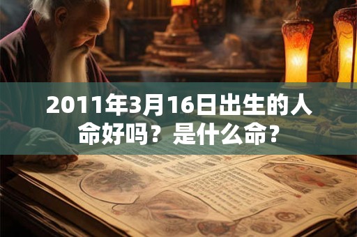 2011年3月16日出生的人命好吗？是什么命？