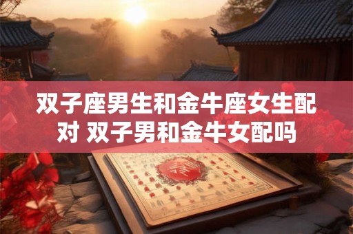 双子座男生和金牛座女生配对 双子男和金牛女配吗