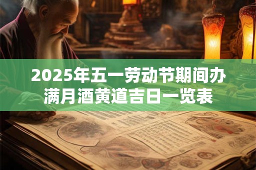 2025年五一劳动节期间办满月酒黄道吉日一览表 2025年五一劳动节期间办满月酒黄道吉日一览表