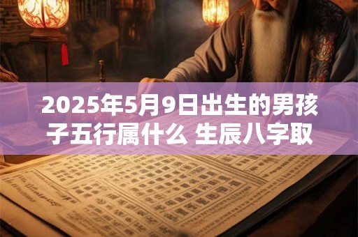 2025年5月9日出生的男孩子五行属什么 生辰八字取名