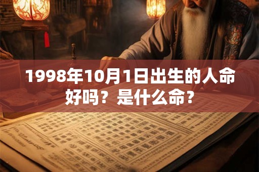 1998年10月1日出生的人命好吗？是什么命？
