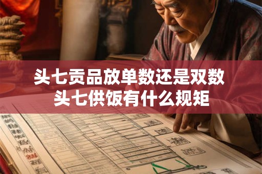 头七贡品放单数还是双数 头七供饭有什么规矩