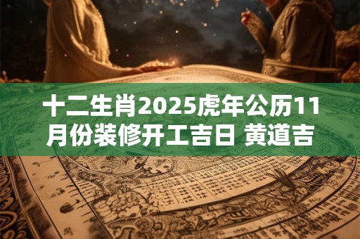十二生肖2025虎年公历11月份装修开工吉日 黄道吉日一览表