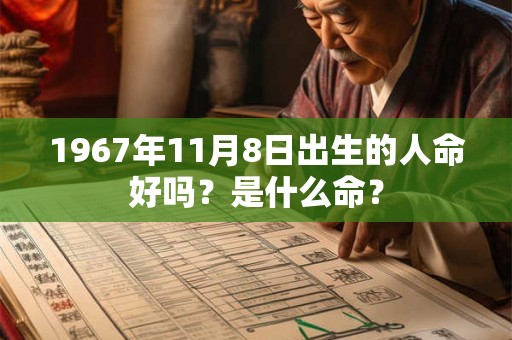1967年11月8日出生的人命好吗？是什么命？