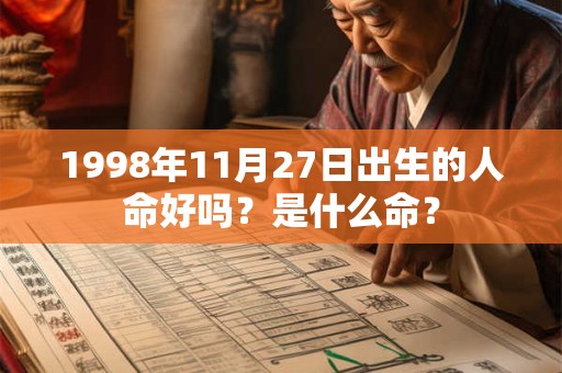 1998年11月27日出生的人命好吗？是什么命？
