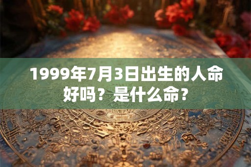 1999年7月3日出生的人命好吗？是什么命？