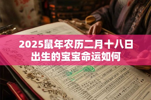2025鼠年农历二月十八日出生的宝宝命运如何