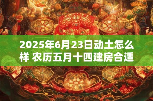 2025年6月23日动土怎么样 农历五月十四建房合适吗