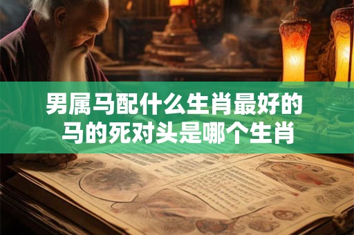 男属马配什么生肖最好的 马的死对头是哪个生肖