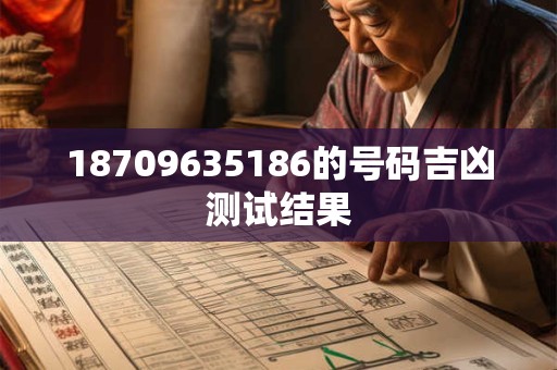 18709635186的号码吉凶测试结果