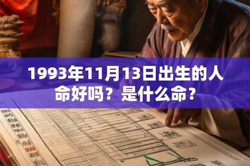 1993年11月13日出生的人命好吗？是什么命？