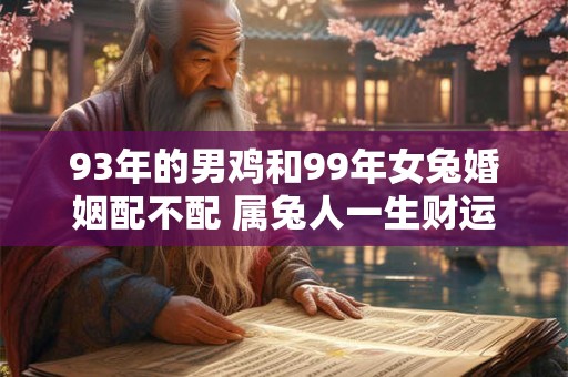 93年的男鸡和99年女兔婚姻配不配 属兔人一生财运好不好