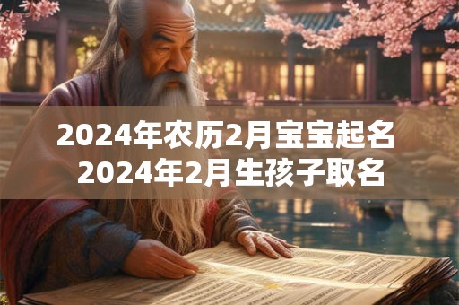2024年农历2月宝宝起名 2024年2月生孩子取名