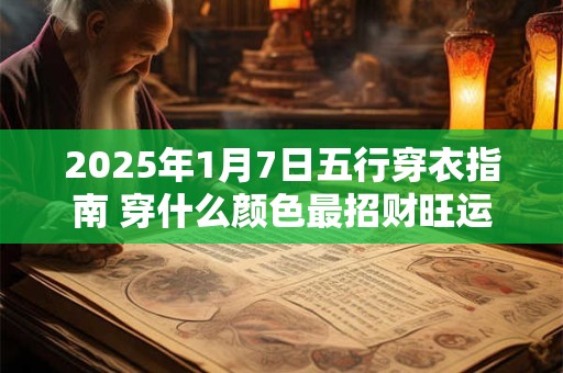 2025年1月7日五行穿衣指南 穿什么颜色最招财旺运