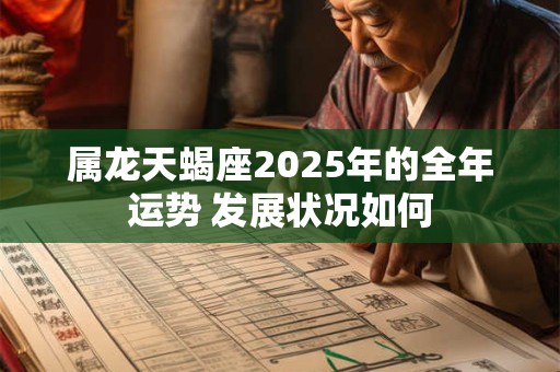 属龙天蝎座2025年的全年运势 发展状况如何