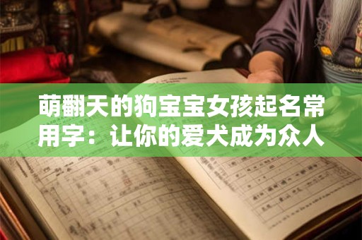 萌翻天的狗宝宝女孩起名常用字：让你的爱犬成为众人焦点！