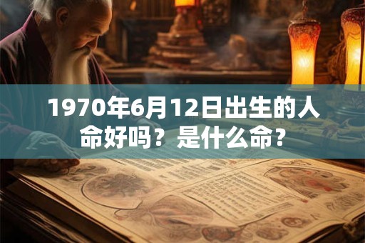 1970年6月12日出生的人命好吗？是什么命？