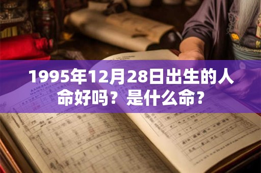 1995年12月28日出生的人命好吗？是什么命？
