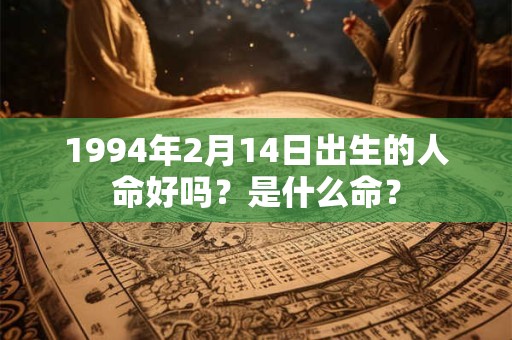 1994年2月14日出生的人命好吗？是什么命？