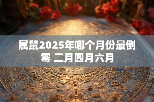 属鼠2025年哪个月份最倒霉 二月四月六月