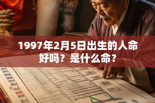 1997年2月5日出生的人命好吗？是什么命？