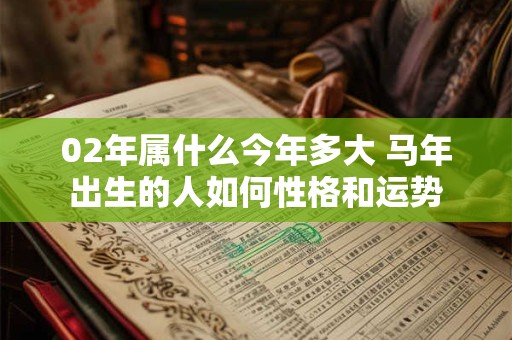 02年属什么今年多大 马年出生的人如何性格和运势 02年属什么今年多大 马年出生的人如何性格和运势