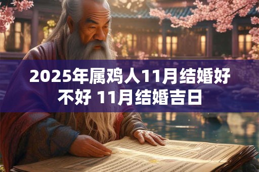 2025年属鸡人11月结婚好不好 11月结婚吉日