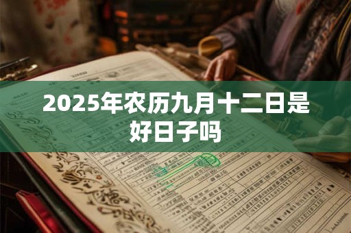 2025年农历九月十二日是好日子吗