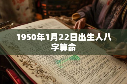 1950年1月22日出生人八字算命