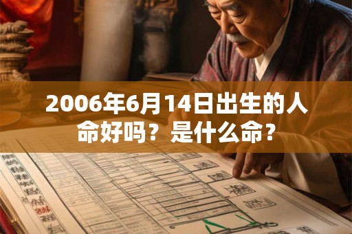 详细阅读:2006年6月14日出生的人命好吗?是什么命? 2006年6月14日出生的人命好吗?是什么命?