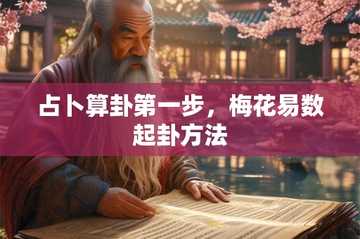 占卜算卦第一步，梅花易数起卦方法