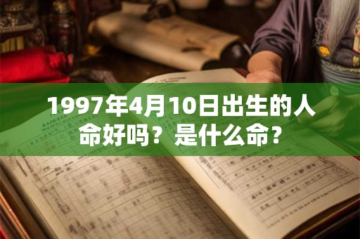 1997年4月10日出生的人命好吗？是什么命？