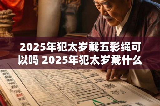 2025年犯太岁戴五彩绳可以吗 2025年犯太岁戴什么首饰好