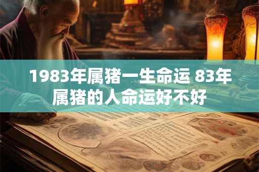 1983年属猪一生命运 83年属猪的人命运好不好 1983年属猪一生命运 83年属猪的人命运好不好