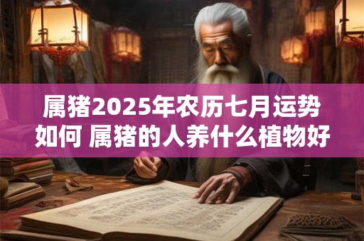 属猪2025年农历七月运势如何 属猪的人养什么植物好