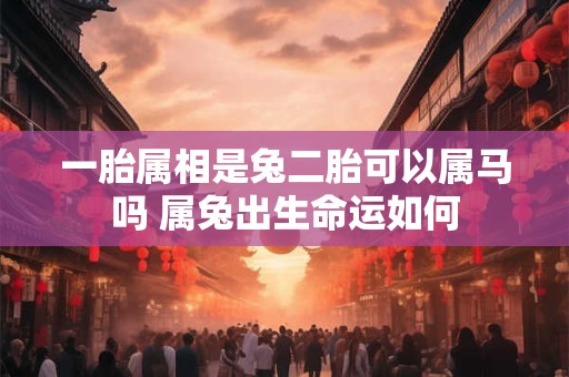 一胎属相是兔二胎可以属马吗 属兔出生命运如何
