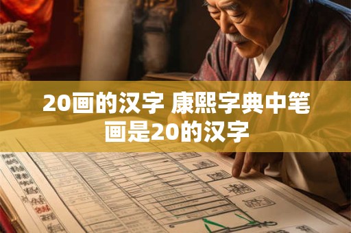 20画的汉字 康熙字典中笔画是20的汉字