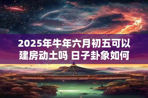 2025年牛年六月初五可以建房动土吗 日子卦象如何