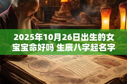2025年10月26日出生的女宝宝命好吗 生辰八字起名字