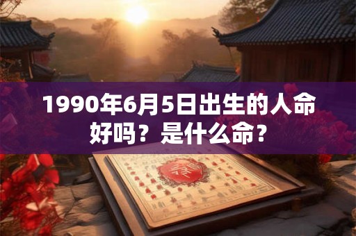 1990年6月5日出生的人命好吗？是什么命？