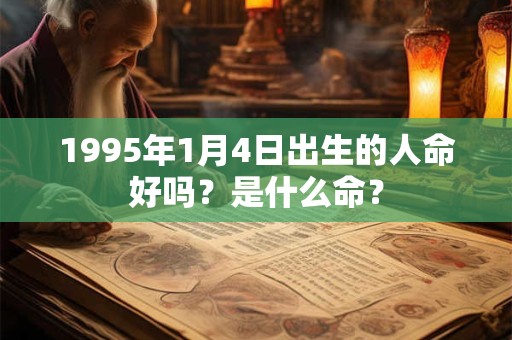 1995年1月4日出生的人命好吗？是什么命？