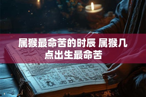 属猴最命苦的时辰 属猴几点出生最命苦