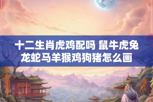 十二生肖虎鸡配吗 鼠牛虎兔龙蛇马羊猴鸡狗猪怎么画